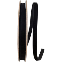 Black 3 8 Inch Woven Edge Velvet Ribbon for Wreaths & Bows