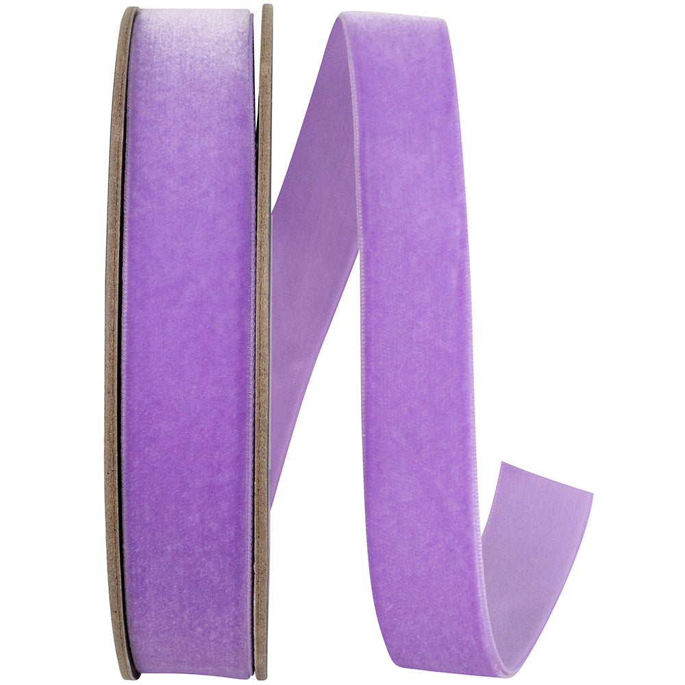 Orchid 7 8 Inch Woven Edge Velvet Ribbon for Wreaths & Bows