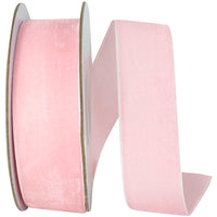 Light 1-1 2 Inch Woven Edge Velvet Ribbon for Wreaths & Bows