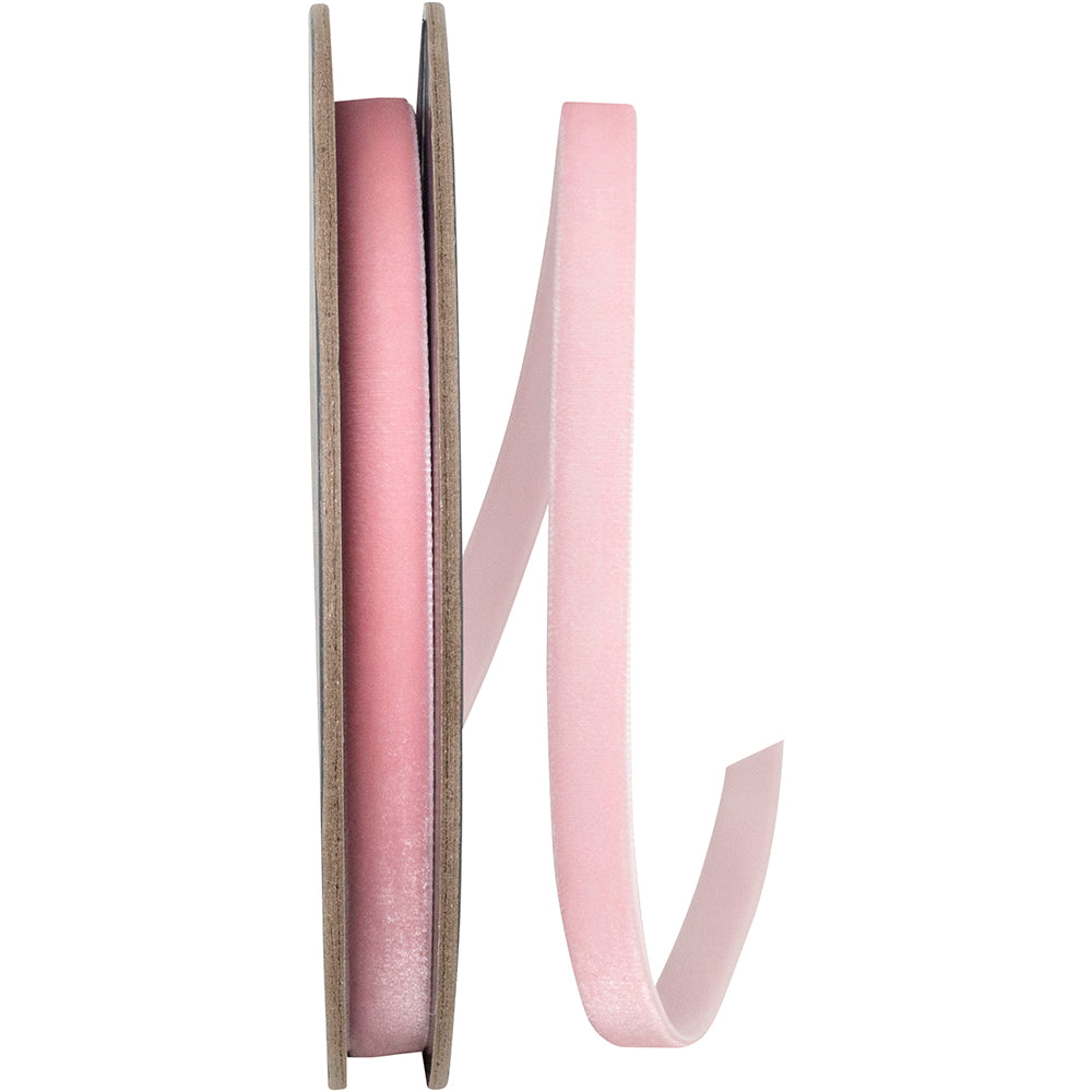 Light 3 8 Inch Woven Edge Velvet Ribbon for Wreaths & Bows