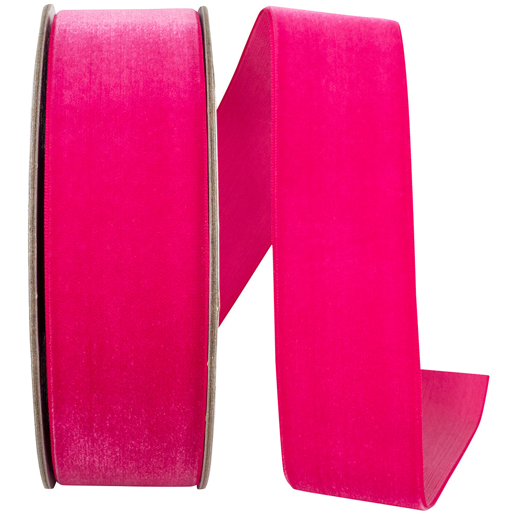 Azalea 1-1 2 Inch Woven Edge Velvet Ribbon for Wreaths & Bows