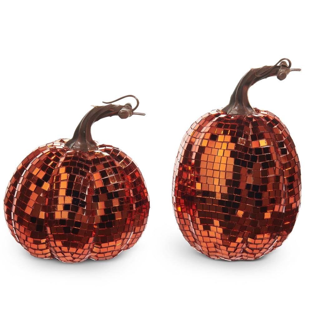 6.25" Orange Disco Pumpkins