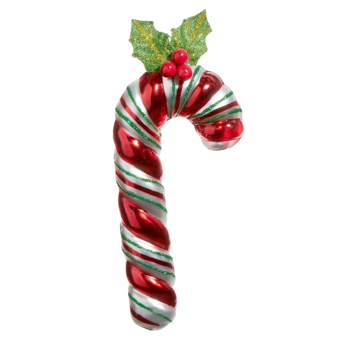 6" Striped Candy Cane Ornament
