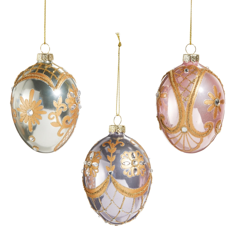 2.5" Ornate Egg Ornament
