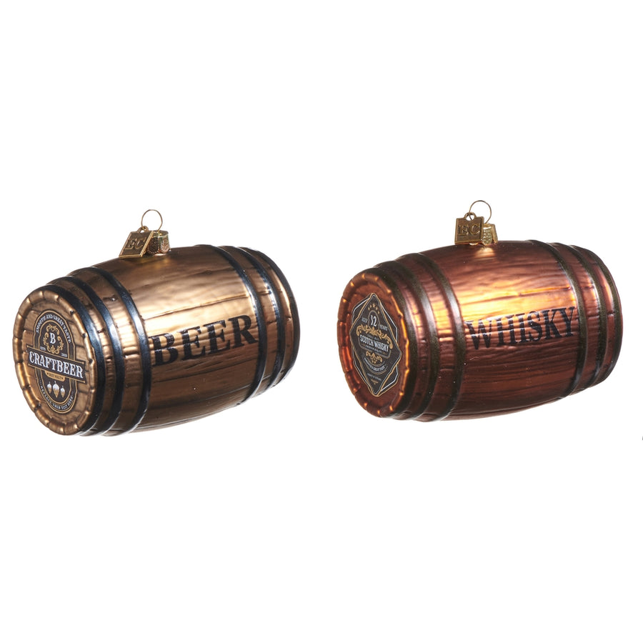 EC 4" Wine Whiskey Barrel Ornament