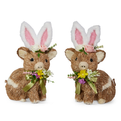 10" Pig with Bunny Ears