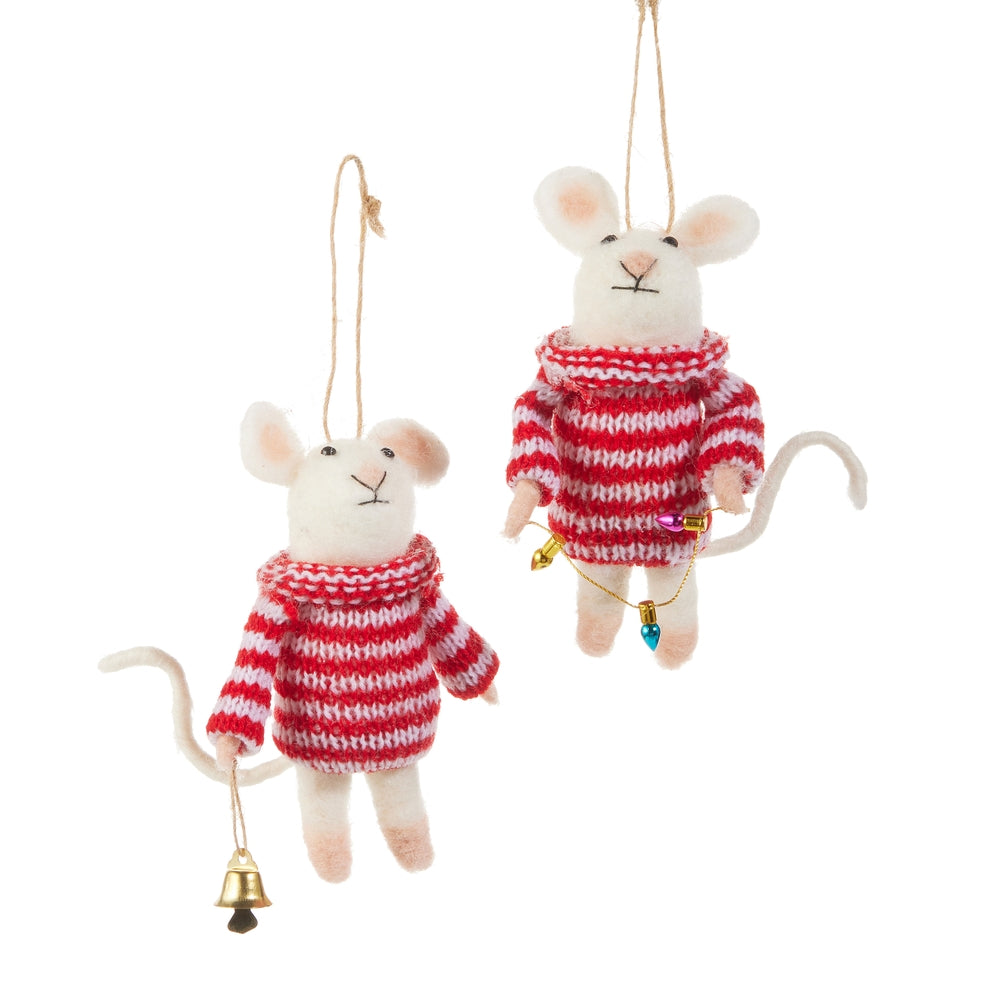 4.75" Dressed Mouse Ornament