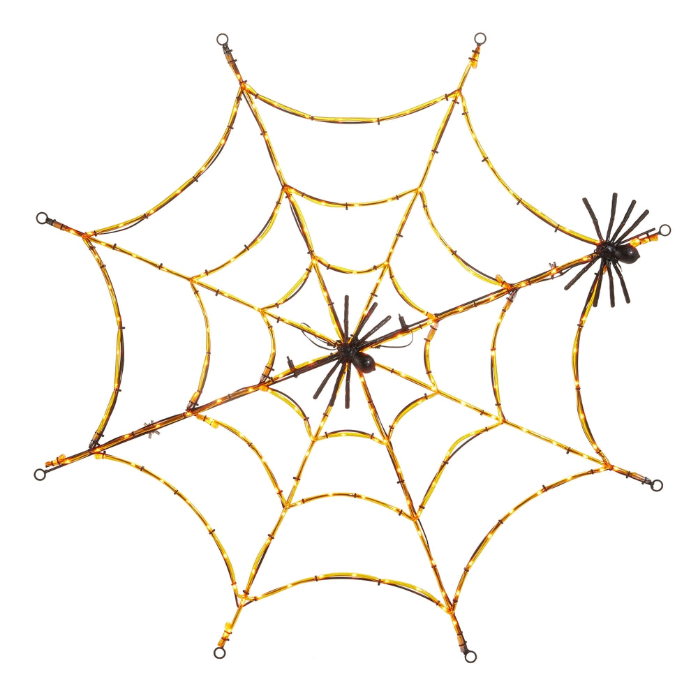 39.75" Lighted Spider Web | Gold