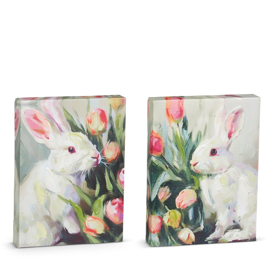 8" Tulip Rabbit Wall Art