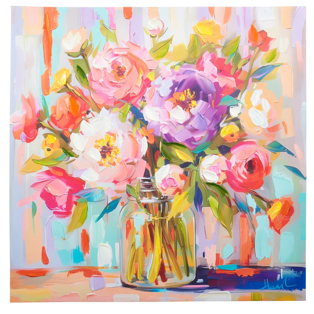 31.5" Large Floral Wall Art