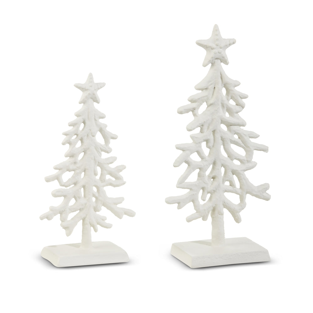 10" White Coral Trees