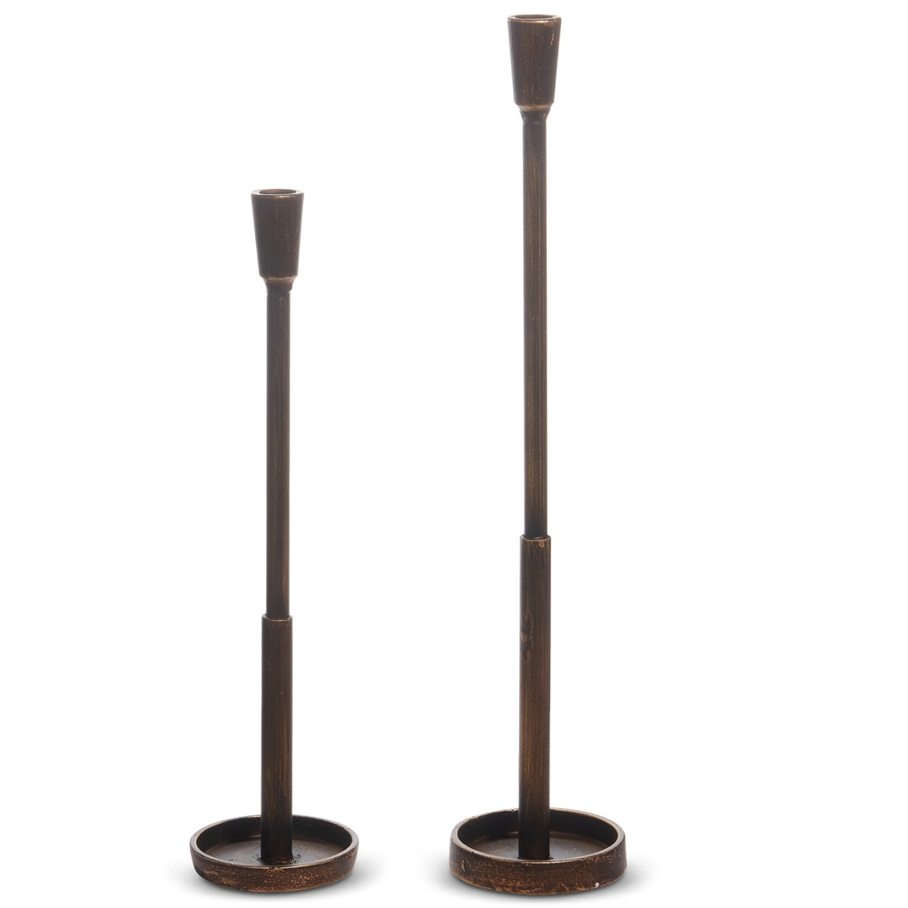 20.5" Antique Gold Candlesticks