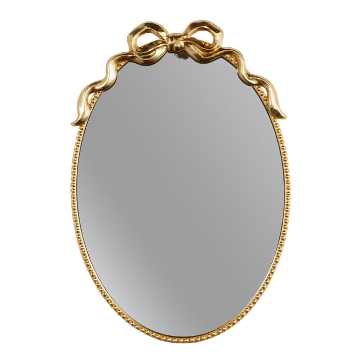 24" Gold Bow Mirror