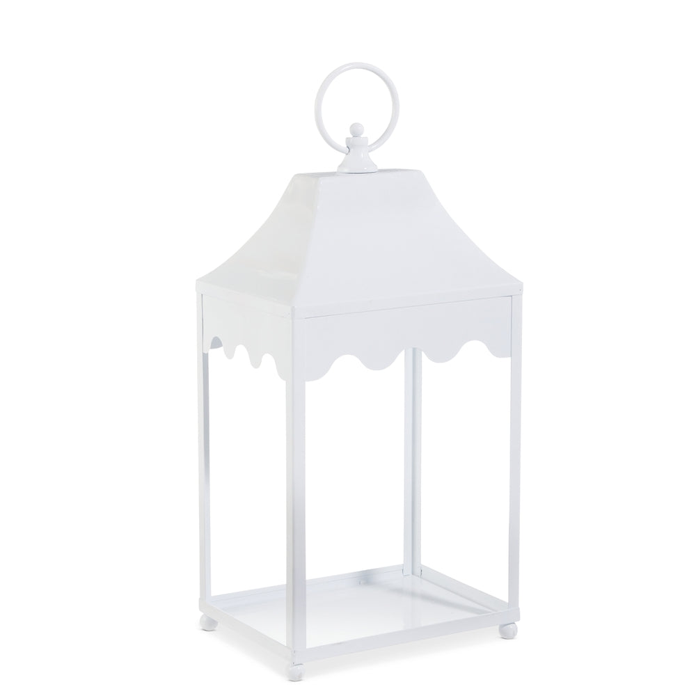 18" White Lantern