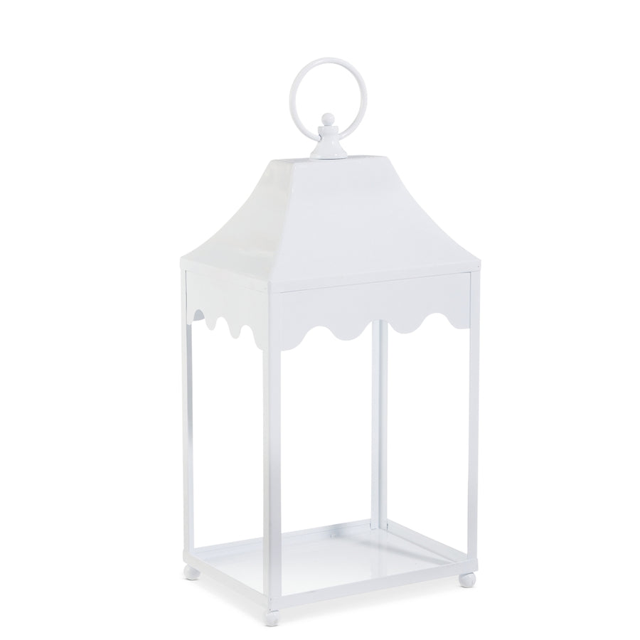 18" White Lantern