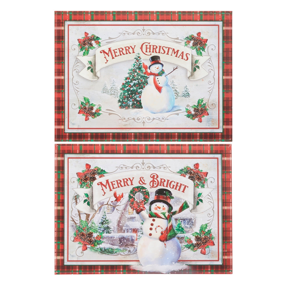 18" Snowman Cheer Wall Decor