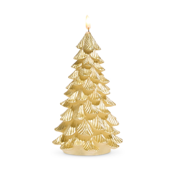 7.75" Gold Tree Candle