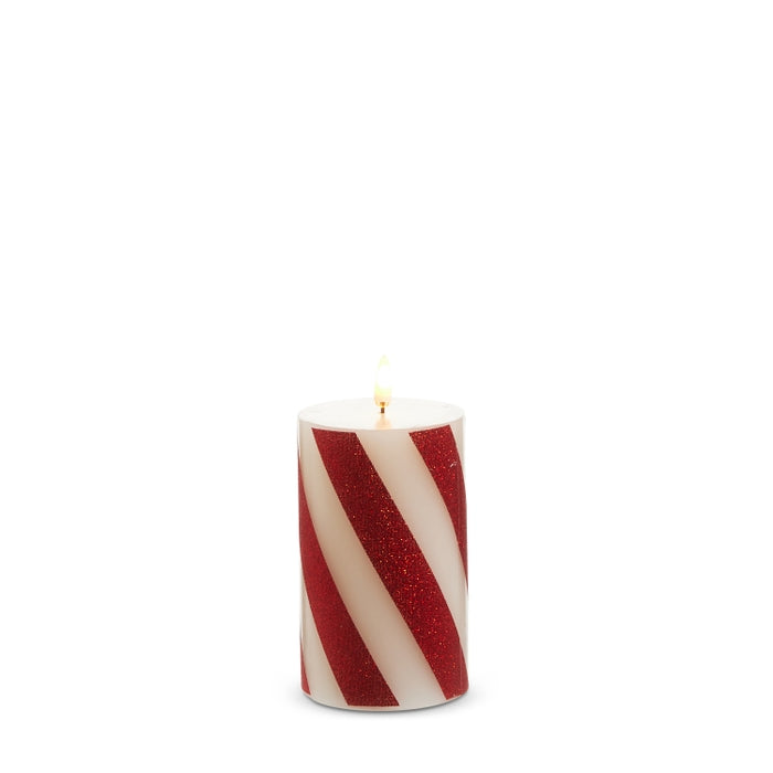*DC* 3" X 5" Red Stripe Candle