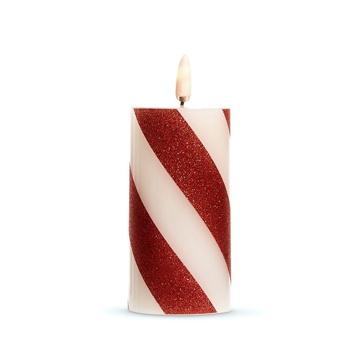*DC* 2" X 4" Red Stripe Candle