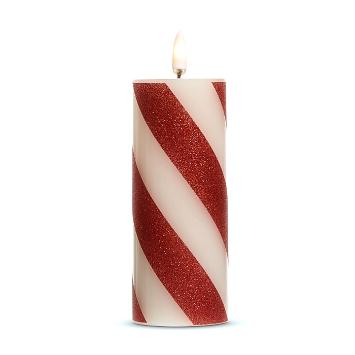 *DC* 2" X 5" Red Stripe Candle