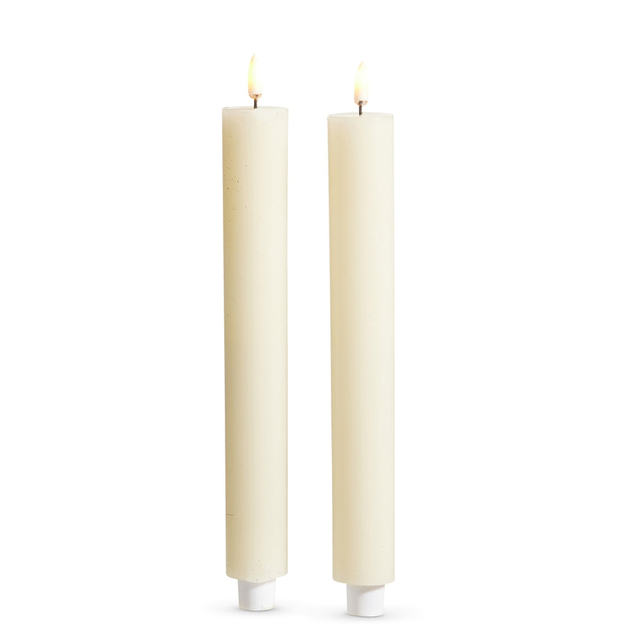 1.25" X 8.5" Ivory Taper Candle