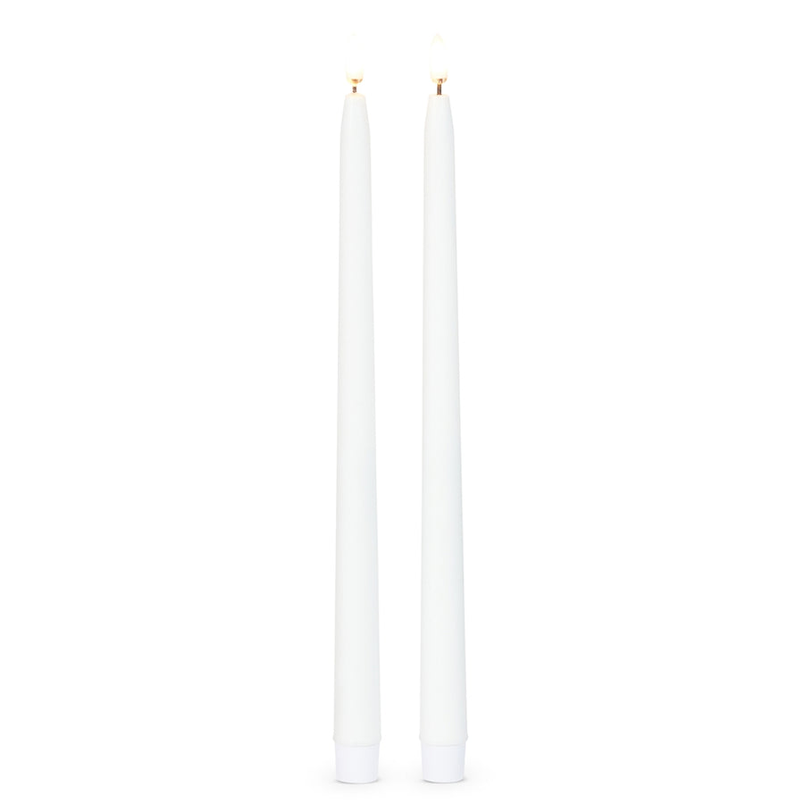 12.5" White Taper Candles