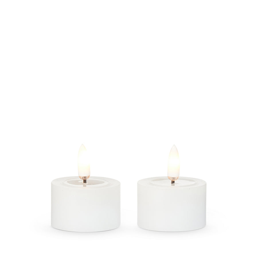 1.75" White Tealights with Melted Top