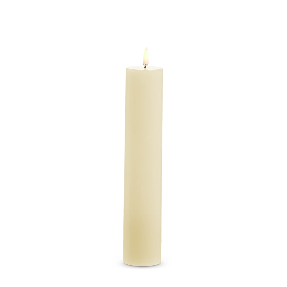 2" X 10" Ivory Pillar Candle