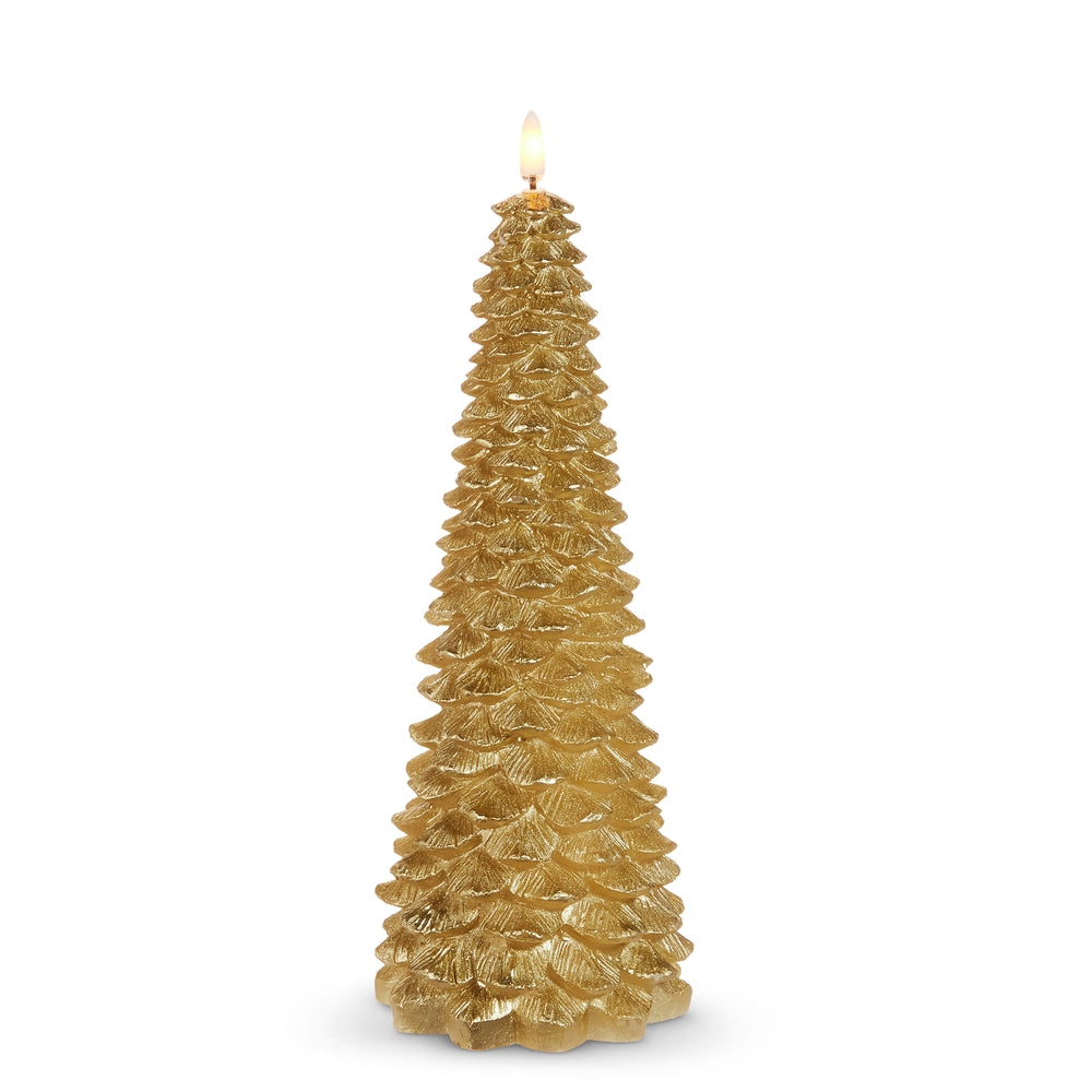 10.5" Gold Tree Candle