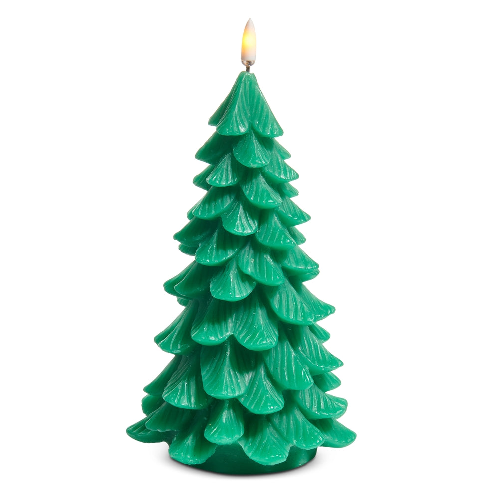 7.75" Green Tree Candle