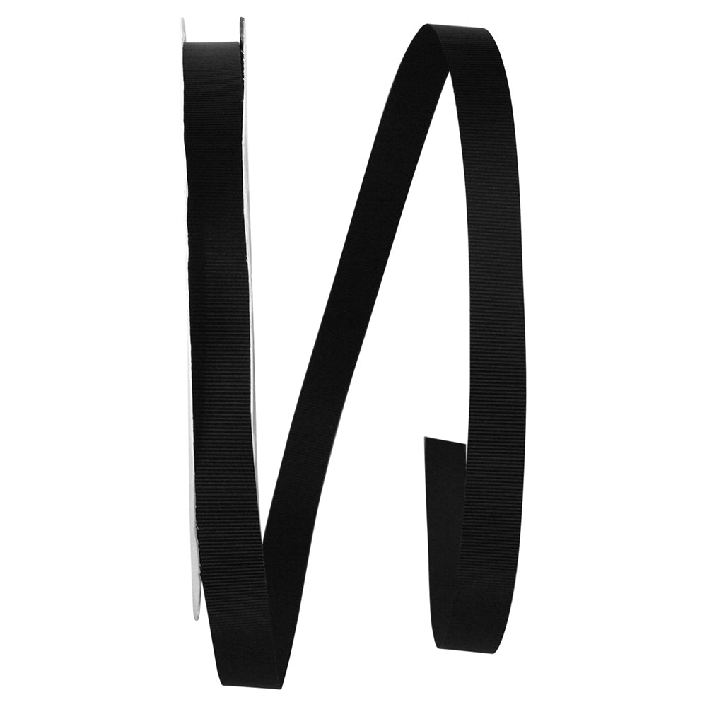 Black 5 8 Inch Grosgrain Allure Ribbon for Wreaths & Bows