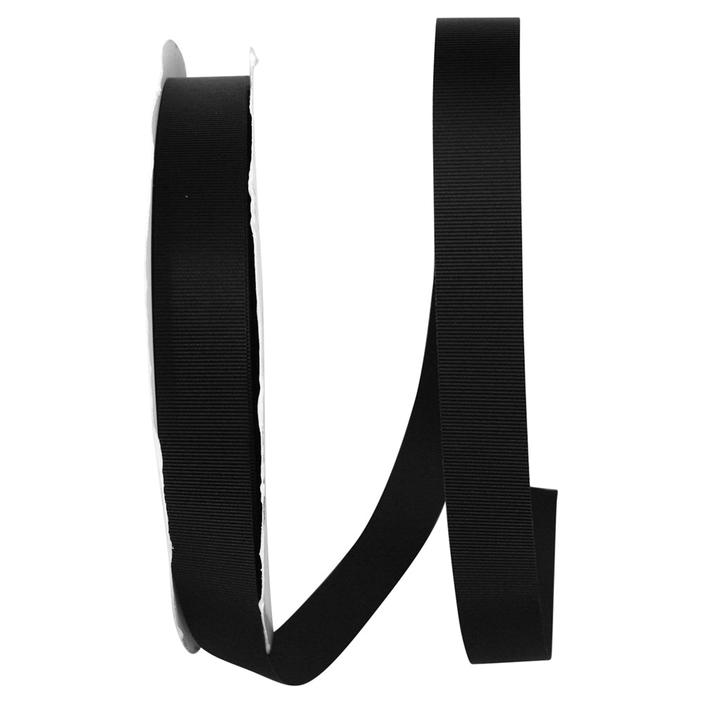 Black 7 8 Inch Grosgrain Allure Ribbon for Wreaths & Bows