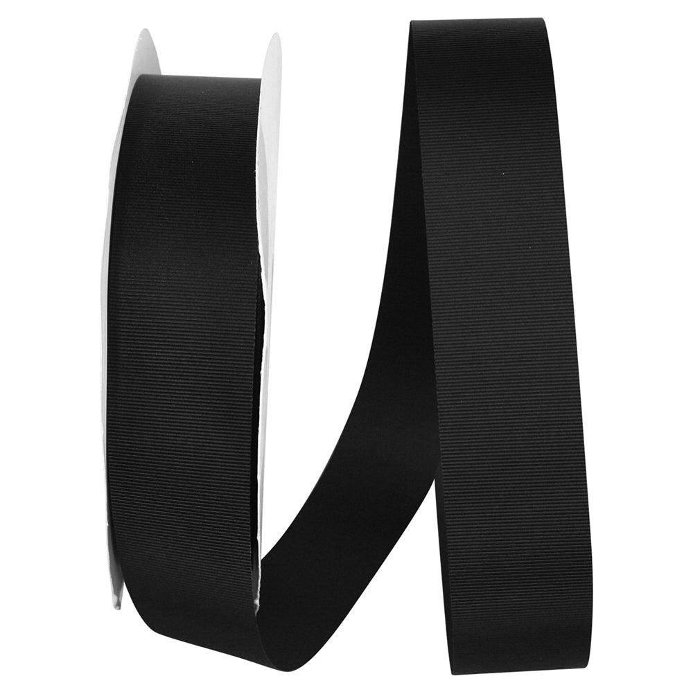 Black 1-1 2 Inch Grosgrain Allure Ribbon for Wreaths & Bows