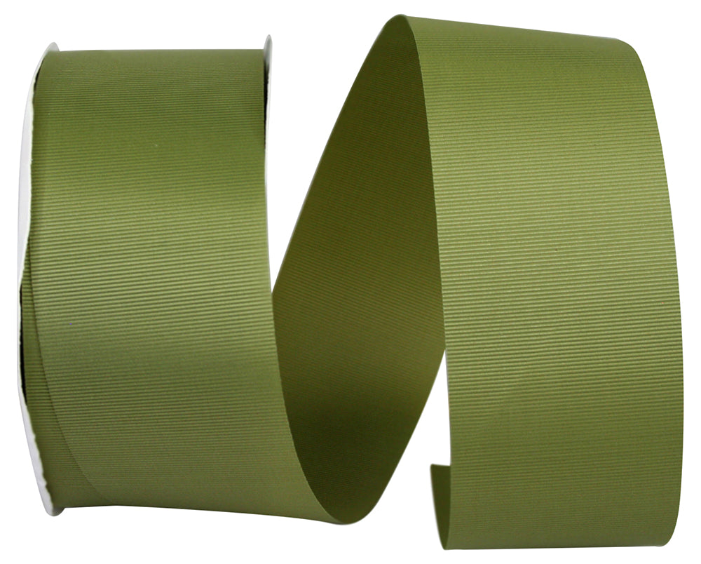 Moss 2-1 4 Inch Grosgrain Allure Ribbon for Wreaths & Bows