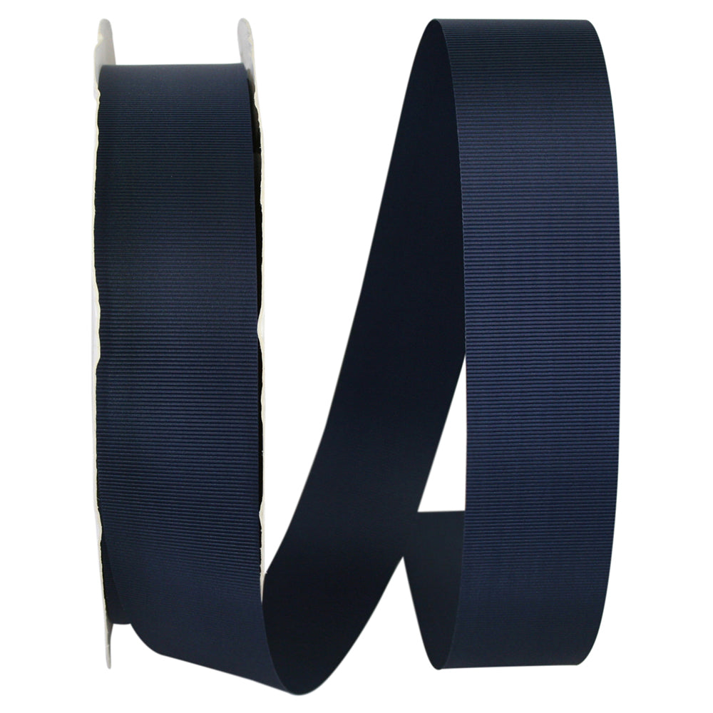 Navy 1-1 2 Inch Grosgrain Allure Ribbon for Wreaths & Bows