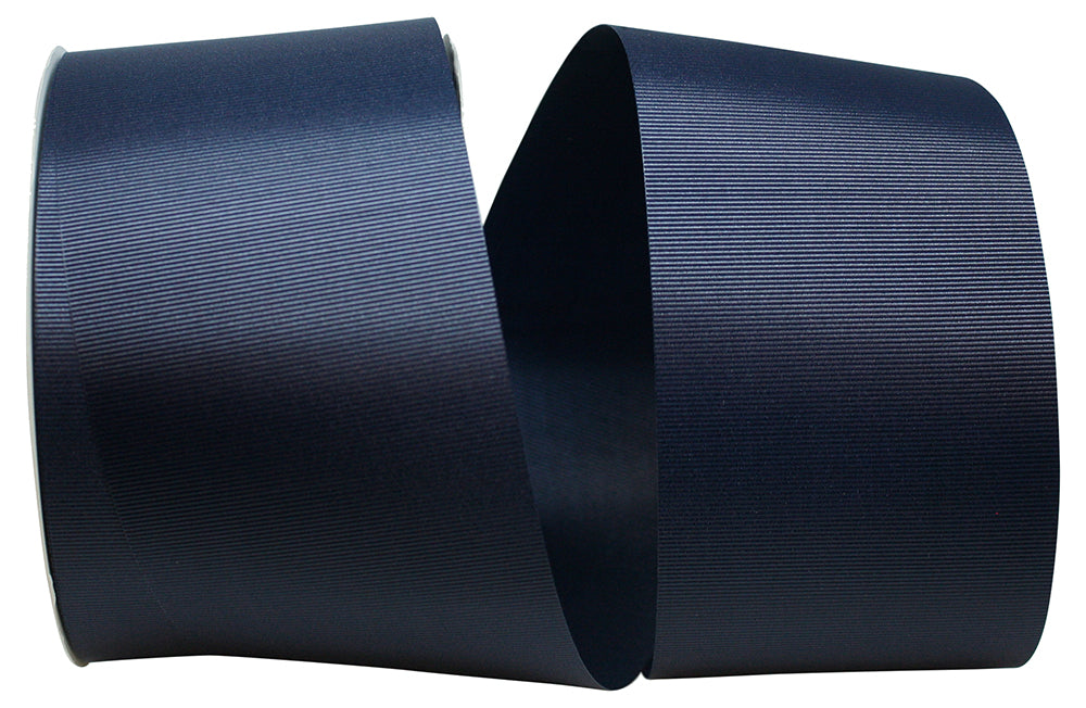 Navy 3 Inch Grosgrain Allure Ribbon for Wreaths & Bows