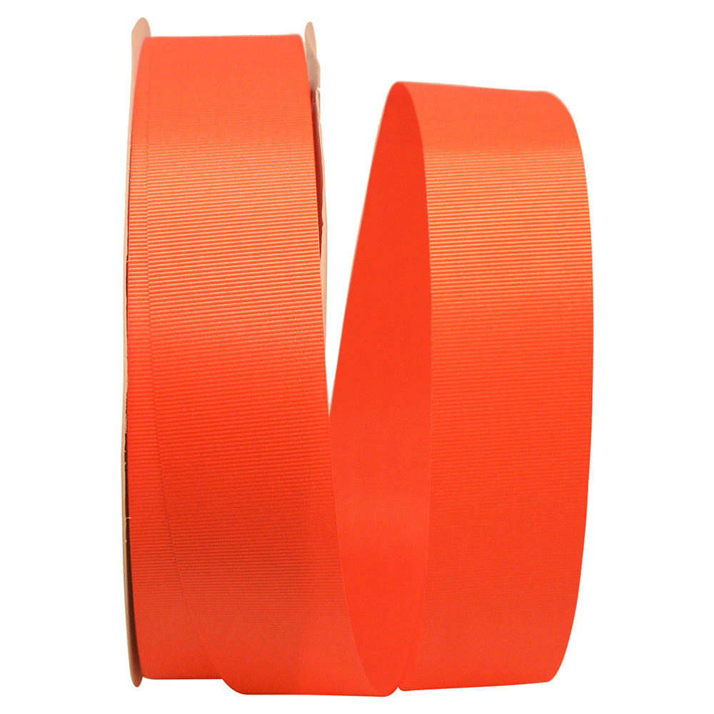 Orange 1-1 2 Inch Grosgrain Allure Ribbon for Wreaths & Bows