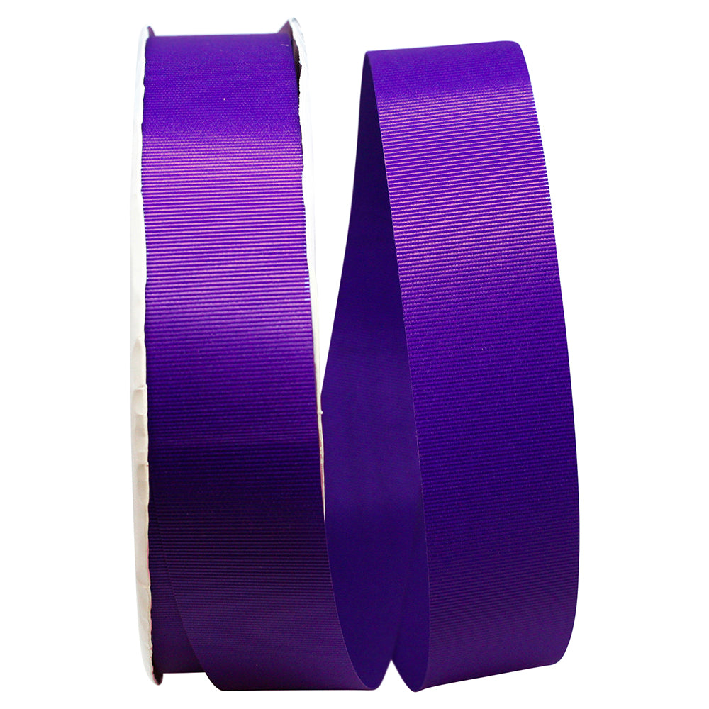 Purple 1-1 2 Inch Grosgrain Allure Ribbon for Wreaths & Bows