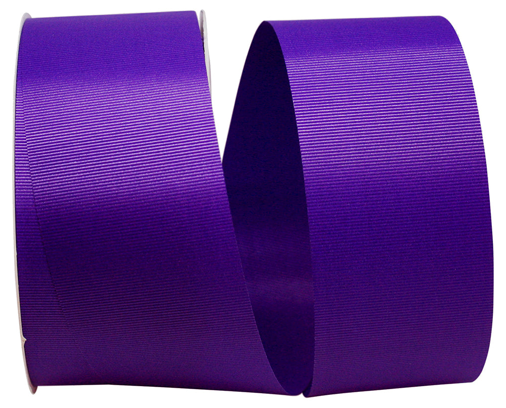 Purple 2-1 4 Inch Grosgrain Allure Ribbon for Wreaths & Bows