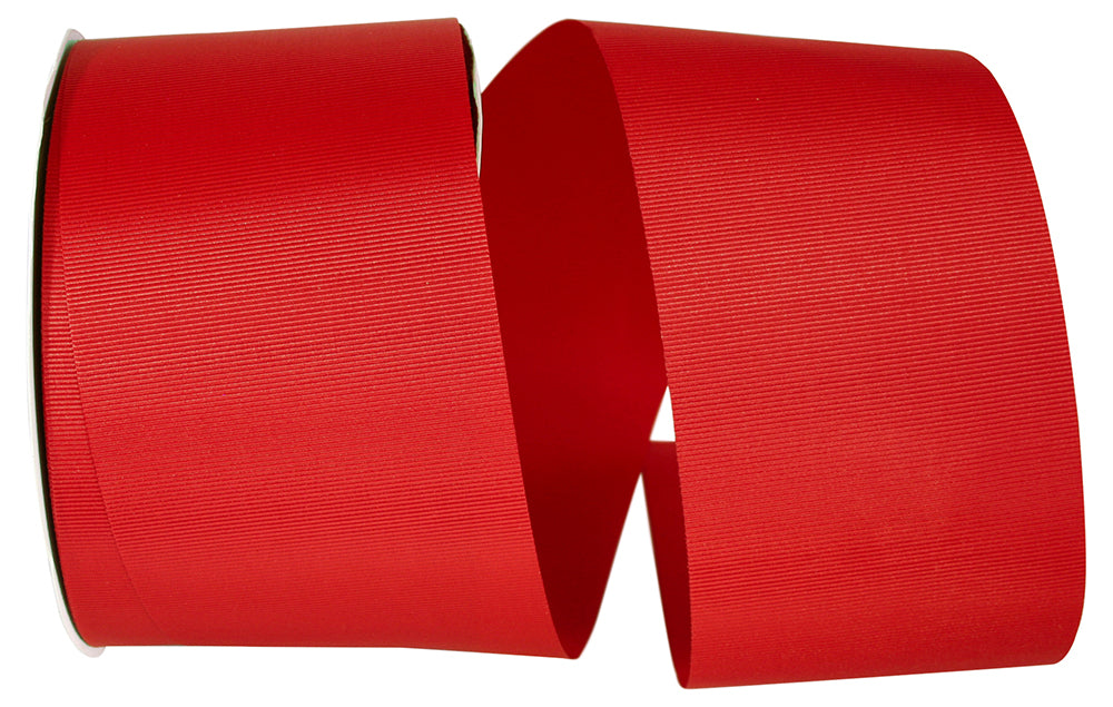 Red 3 Inch Grosgrain Allure Ribbon for Wreaths & Bows