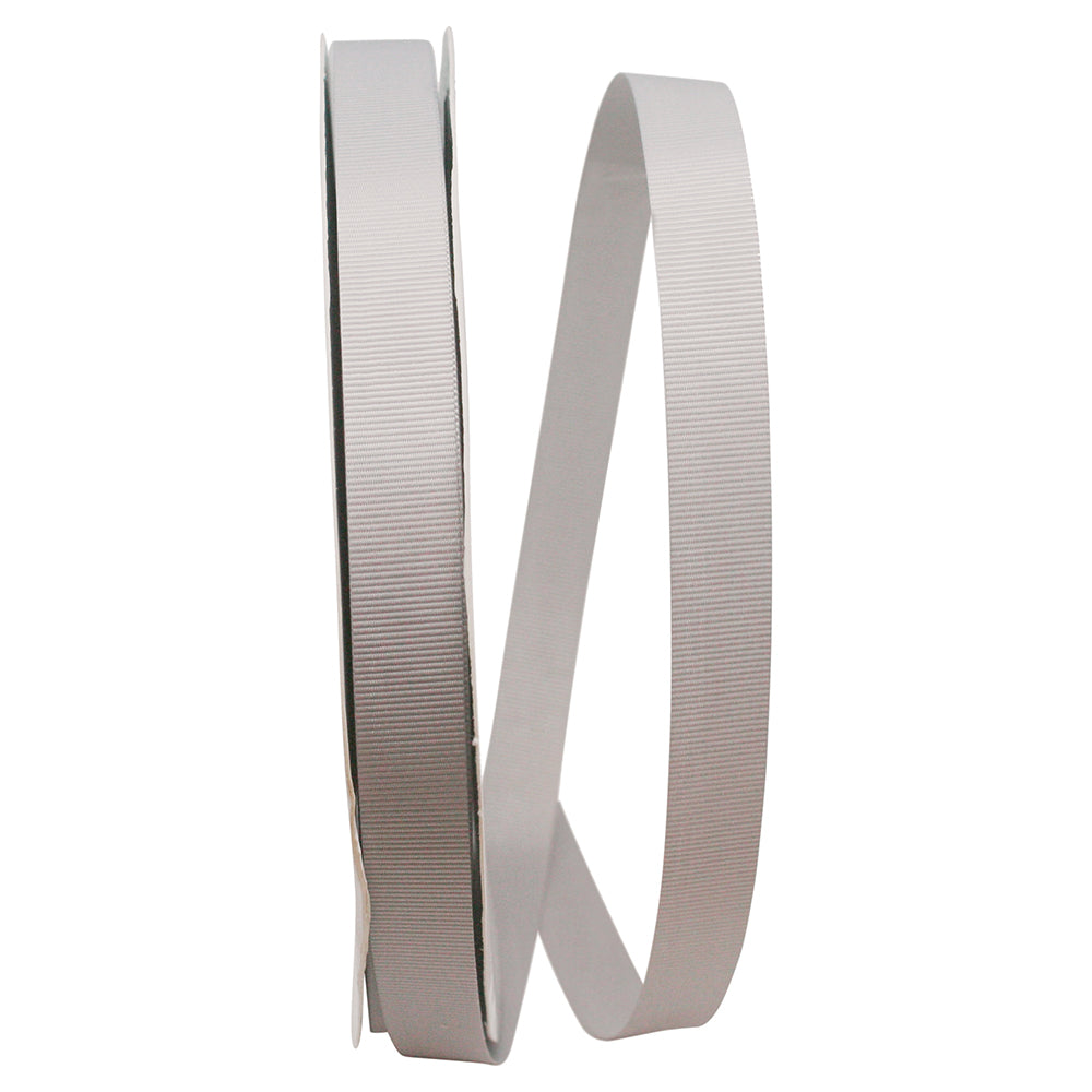 Silver 5 8 Inch Grosgrain Allure Ribbon for Wreaths & Bows