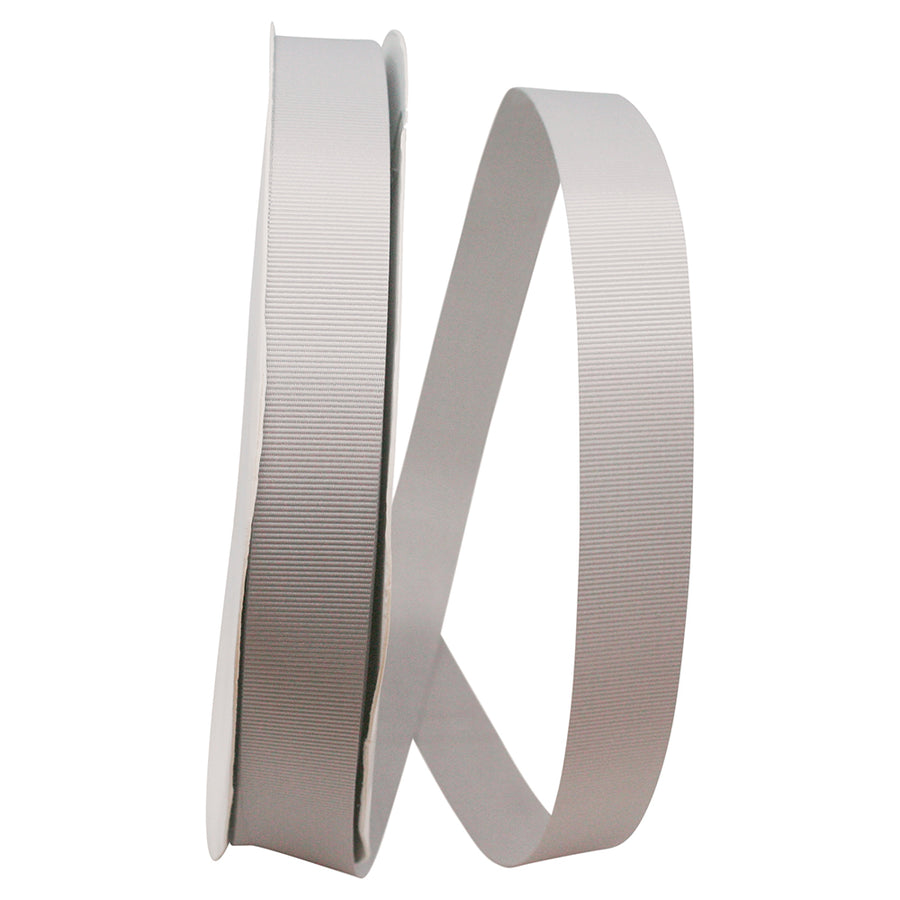 Silver 7 8 Inch Grosgrain Allure Ribbon for Wreaths & Bows