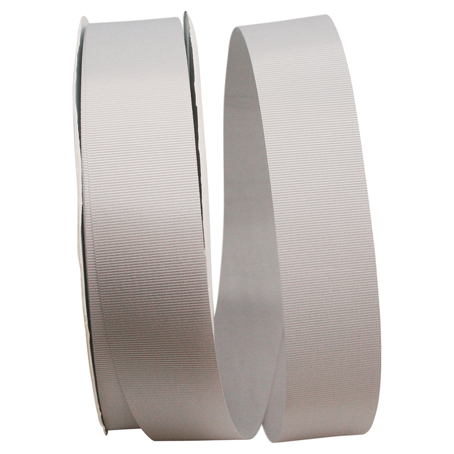 Silver 1-1 2 Inch Grosgrain Allure Ribbon for Wreaths & Bows