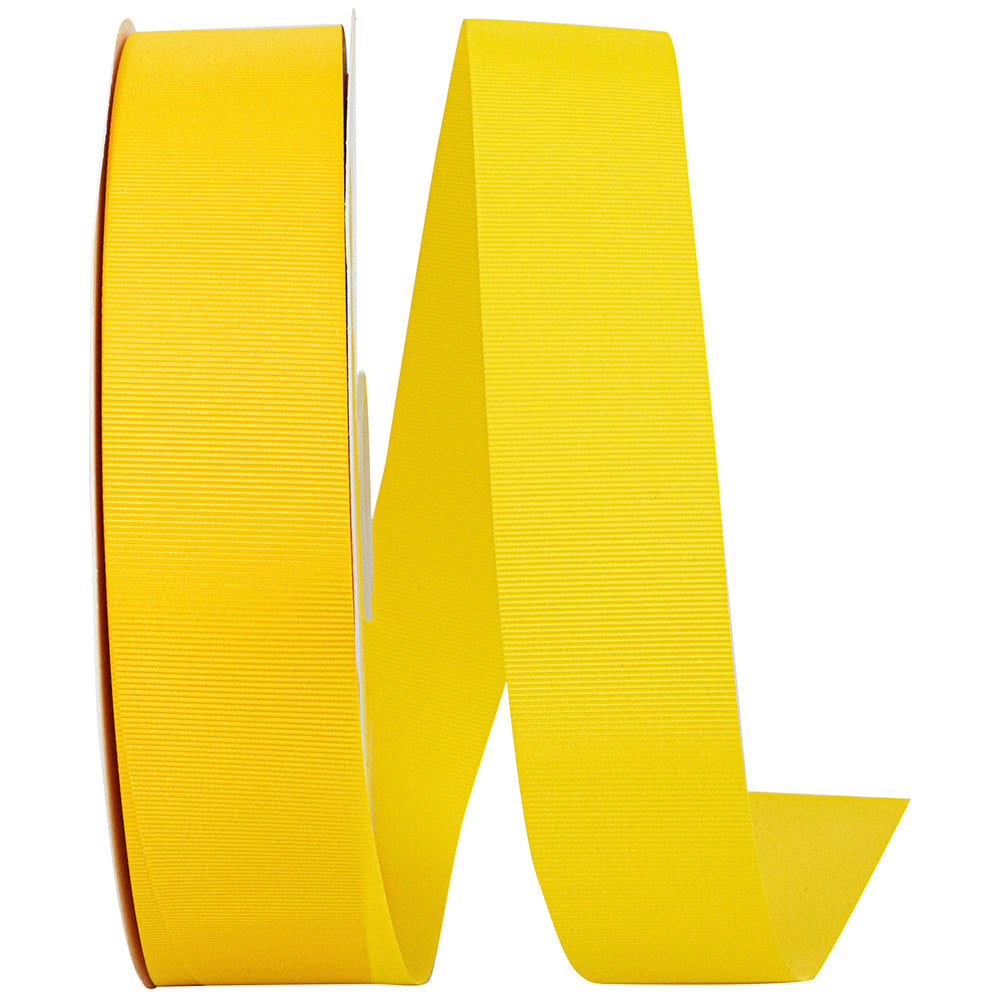 Yellow 1-1 2 Inch Grosgrain Allure Ribbon for Wreaths & Bows