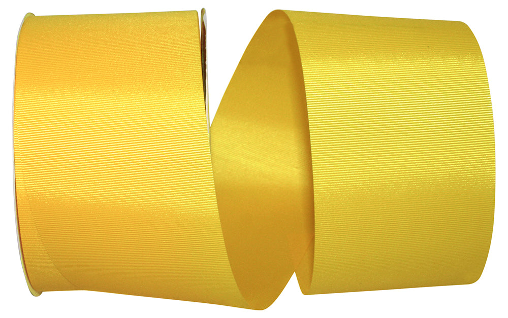 Yellow 3 Inch Grosgrain Allure Ribbon for Wreaths & Bows