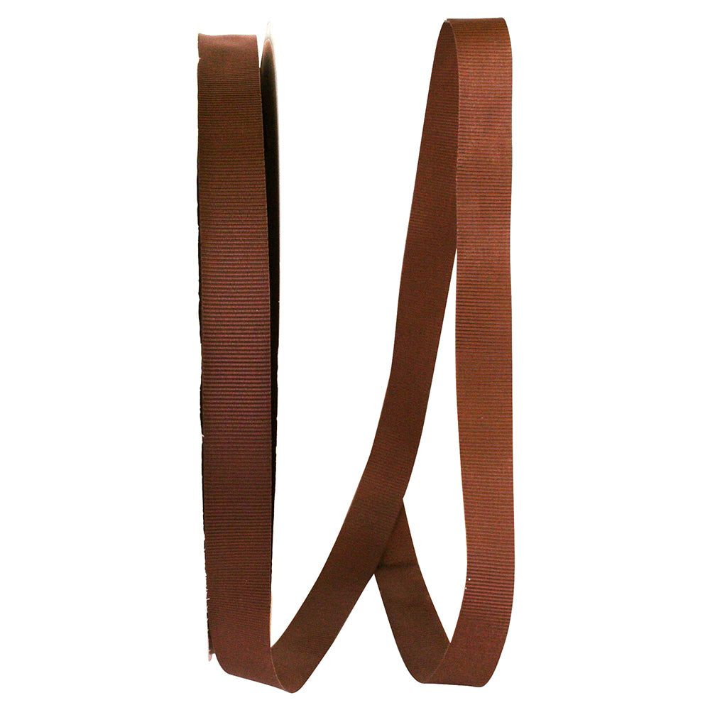Brown 5 8 Inch Grosgrain Allure Ribbon for Wreaths & Bows