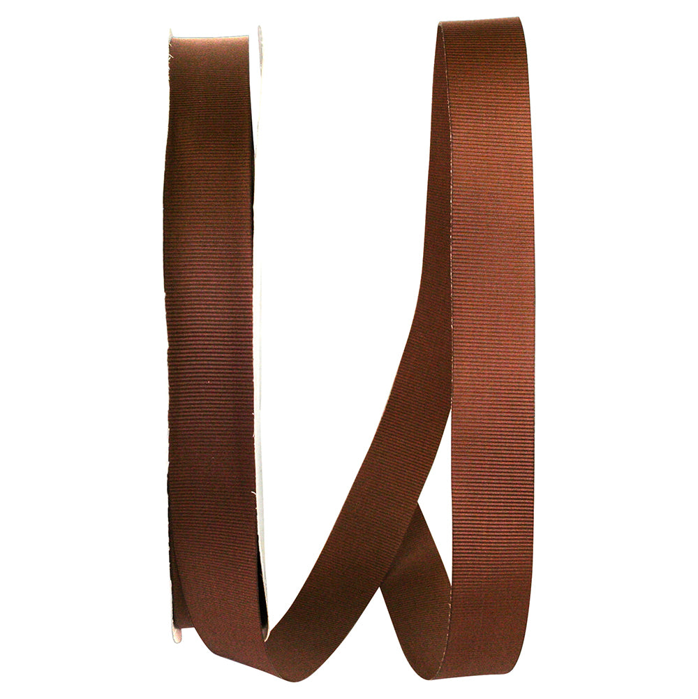 Brown 7 8 Inch Grosgrain Allure Ribbon for Wreaths & Bows