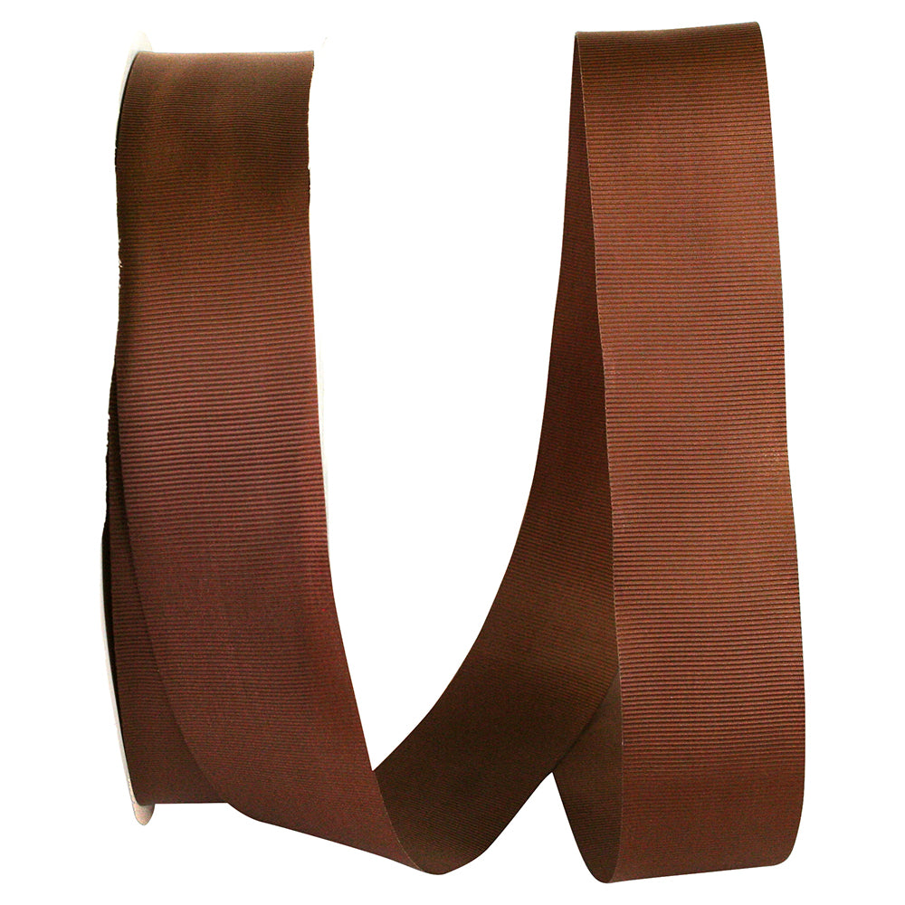 Brown 1-1 2 Inch Grosgrain Allure Ribbon for Wreaths & Bows