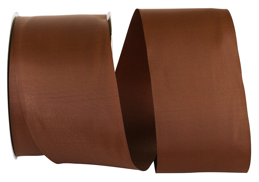 Brown 3 Inch Grosgrain Allure Ribbon for Wreaths & Bows