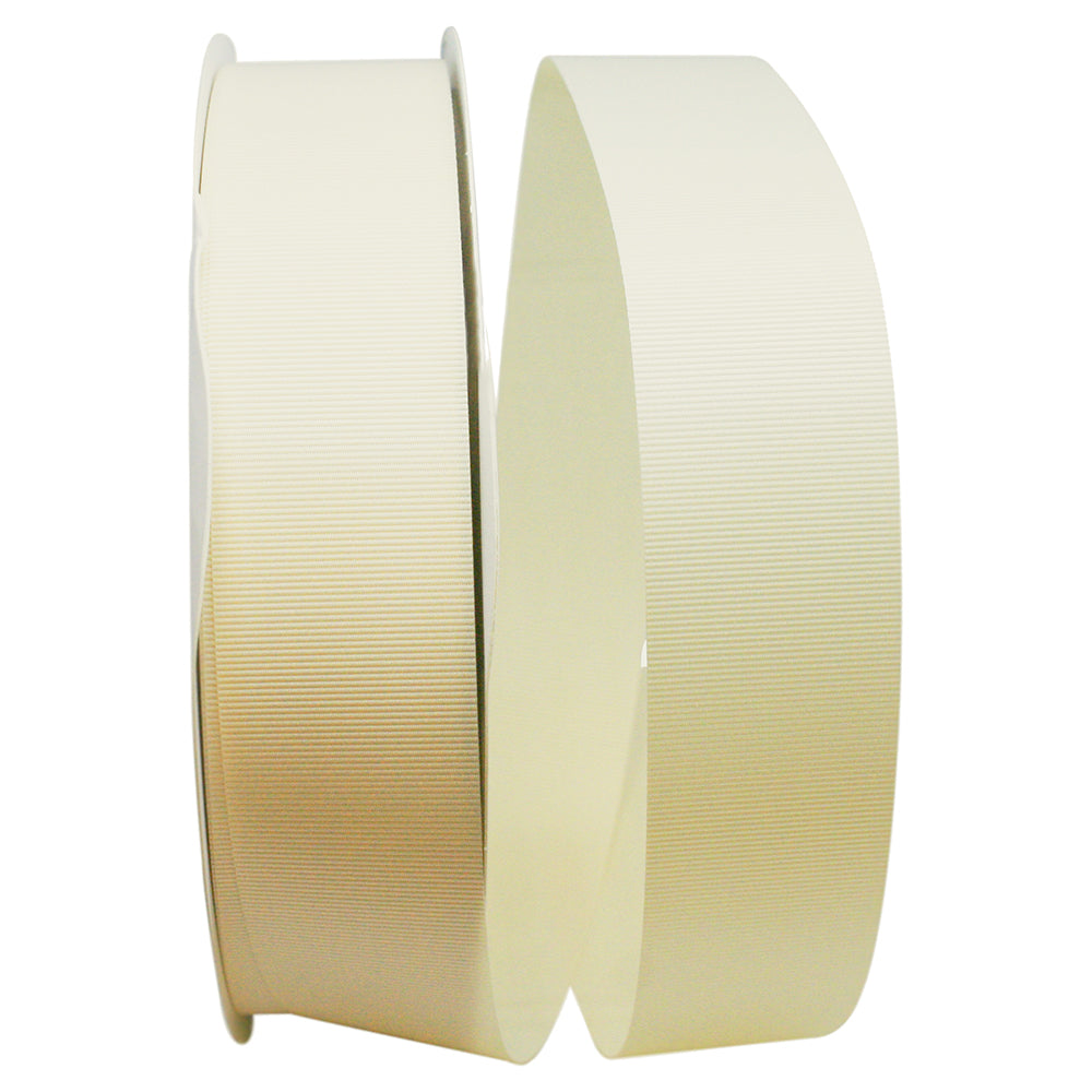 Ivory 1-1 2 Inch Grosgrain Allure Ribbon for Wreaths & Bows